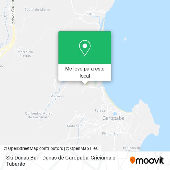 Ski Dunas Bar - Dunas de Garopaba mapa