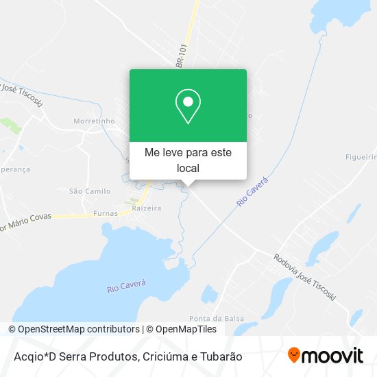 Acqio*D Serra Produtos mapa