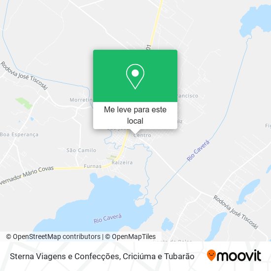 Sterna Viagens e Confecções mapa