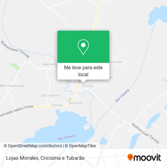 Lojas Moralex mapa