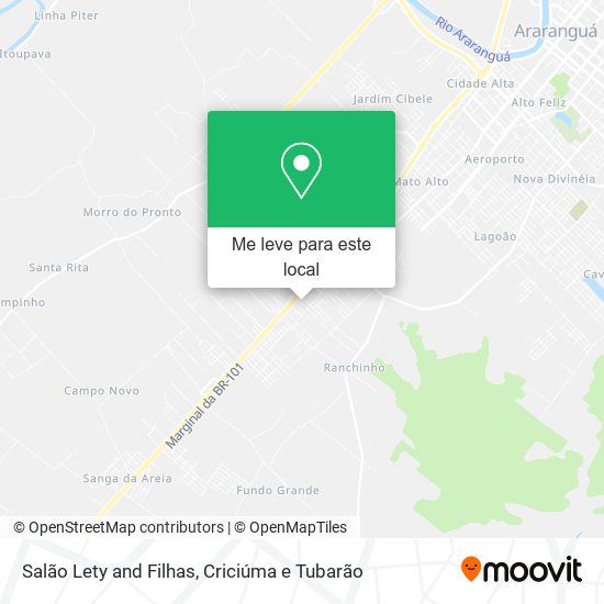 Salão Lety and Filhas mapa
