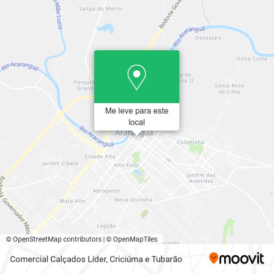 Comercial Calçados Líder mapa