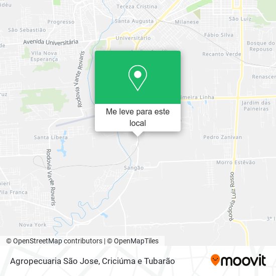 Agropecuaria São Jose mapa