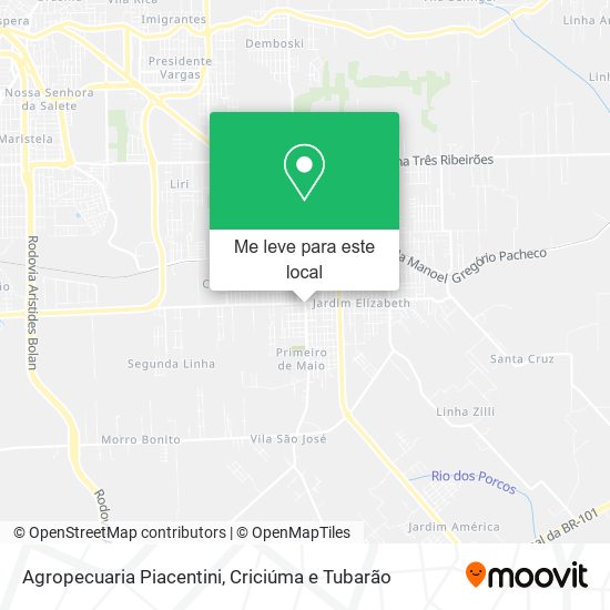 Agropecuaria Piacentini mapa