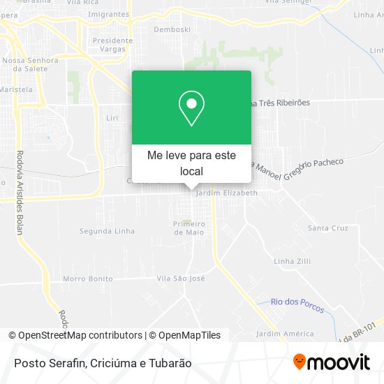 Posto Serafin mapa