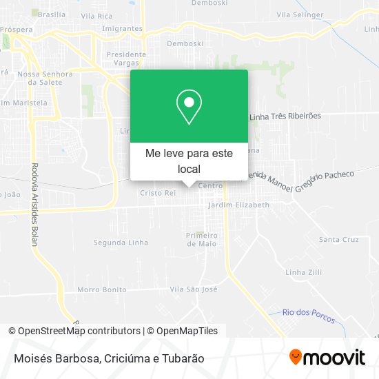 Moisés Barbosa mapa