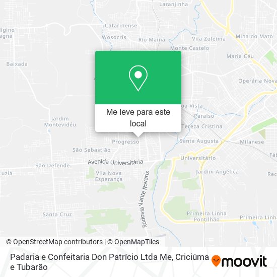 Padaria e Confeitaria Don Patrício Ltda Me mapa