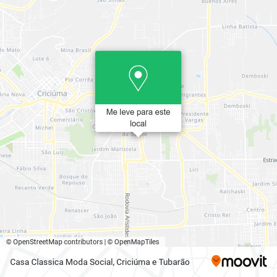 Casa Classica Moda Social mapa
