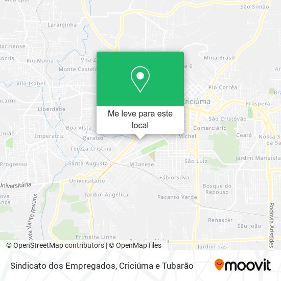 Sindicato dos Empregados mapa