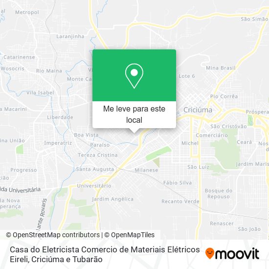 Casa do Eletricista Comercio de Materiais Elétricos Eireli mapa