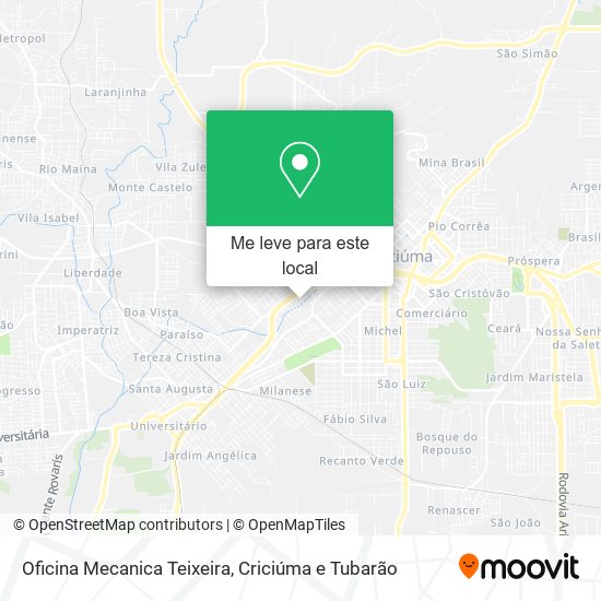 Oficina Mecanica Teixeira mapa
