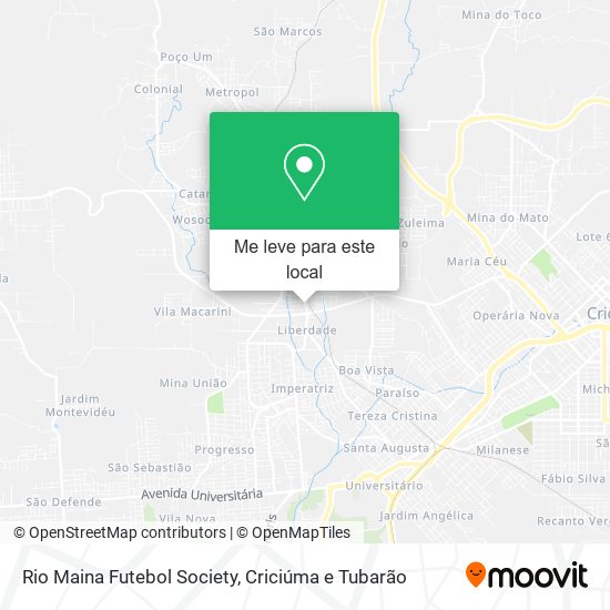 Rio Maina Futebol Society mapa