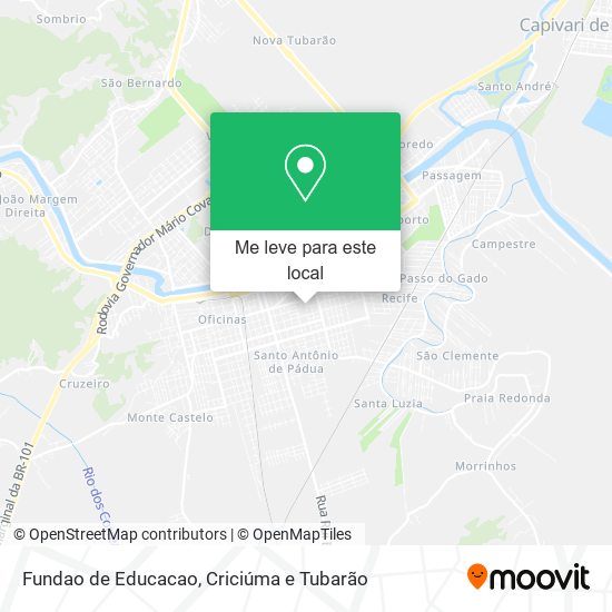 Fundao de Educacao mapa