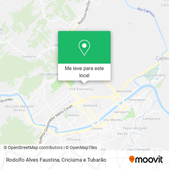 Rodolfo Alves Faustina mapa