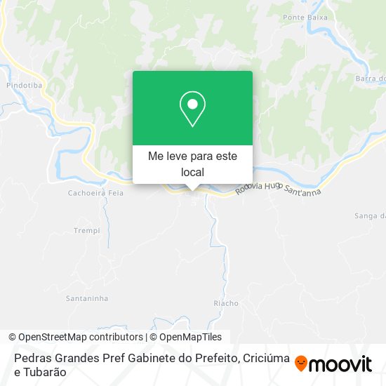 Pedras Grandes Pref Gabinete do Prefeito mapa
