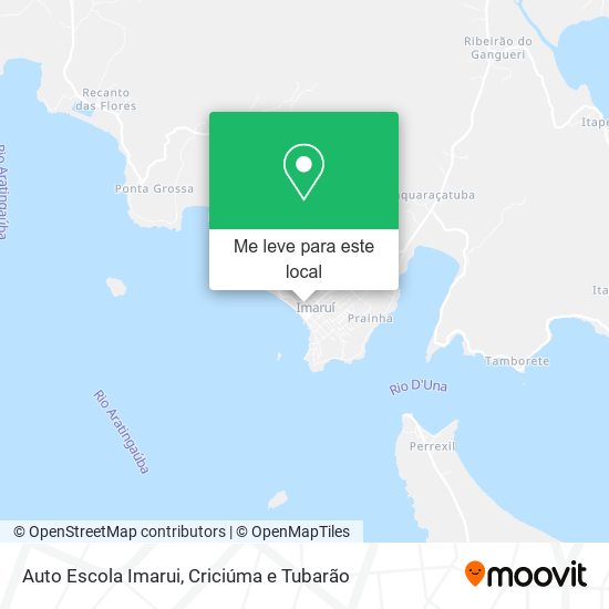 Auto Escola Imarui mapa