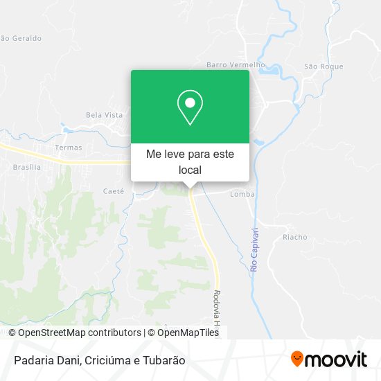 Padaria Dani mapa