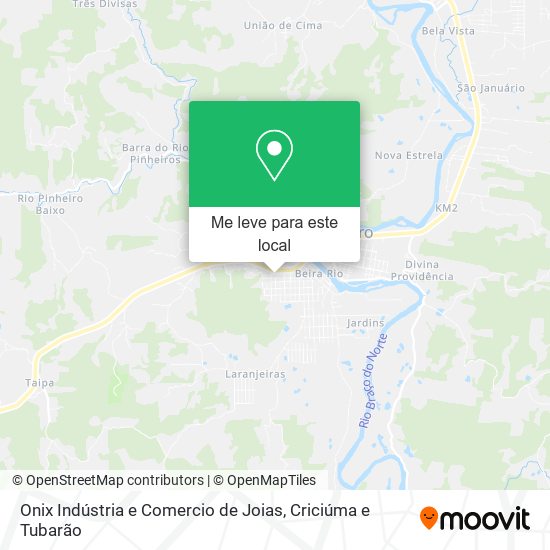 Onix Indústria e Comercio de Joias mapa