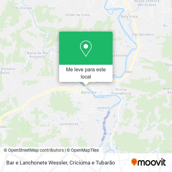 Bar e Lanchonete Wessler mapa