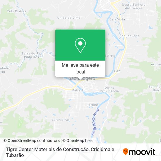 Tigre Center Materiais de Construção mapa