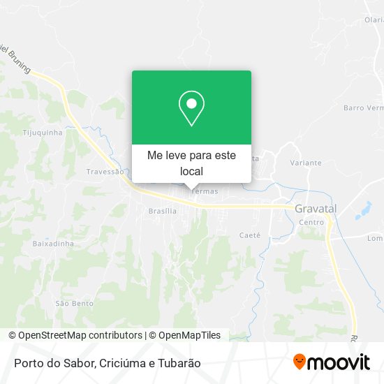 Porto do Sabor mapa