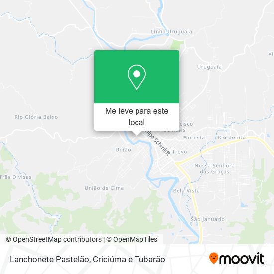 Lanchonete Pastelão mapa