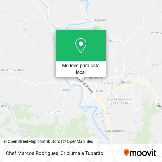 Chef Marcos Rodrigues mapa