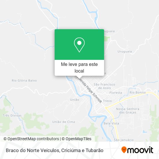 Braco do Norte Veículos mapa