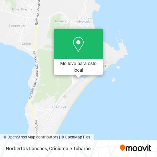 Norbertos Lanches mapa