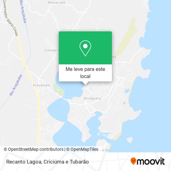 Recanto Lagoa mapa