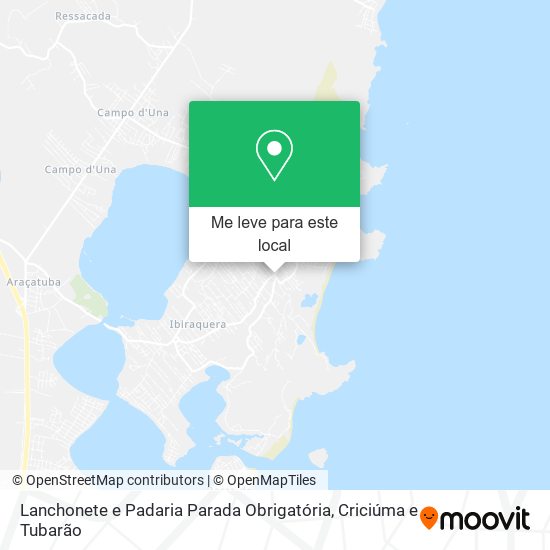 Lanchonete e Padaria Parada Obrigatória mapa