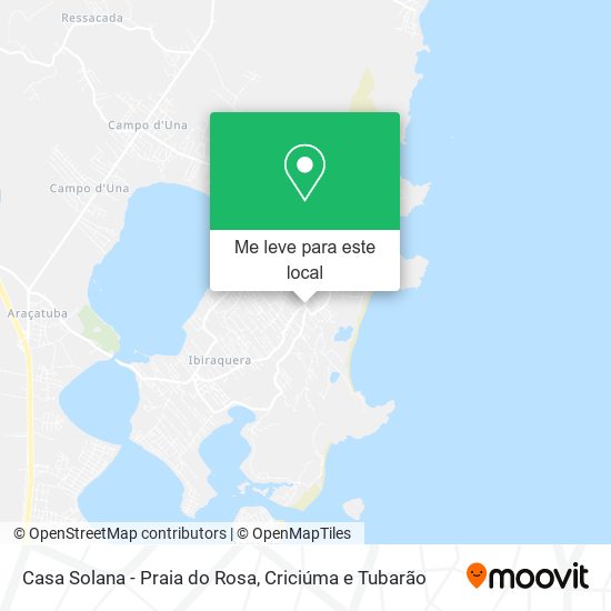 Casa Solana - Praia do Rosa mapa