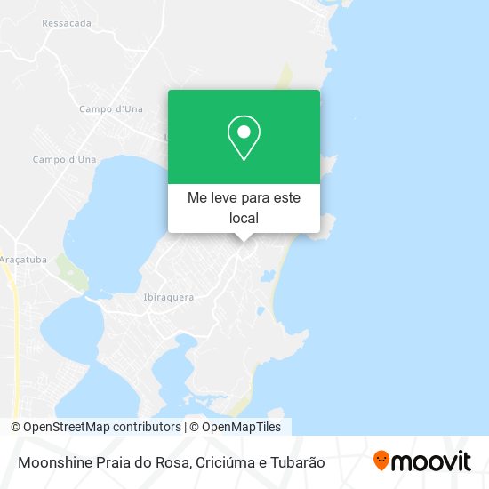 Moonshine Praia do Rosa mapa