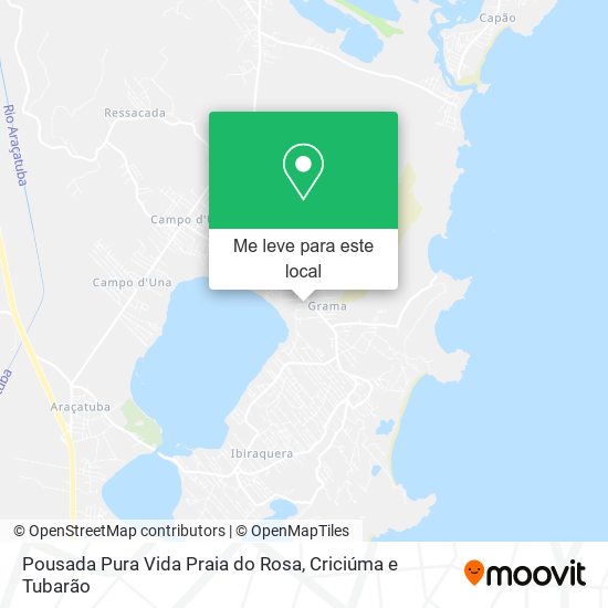 Pousada Pura Vida Praia do Rosa mapa