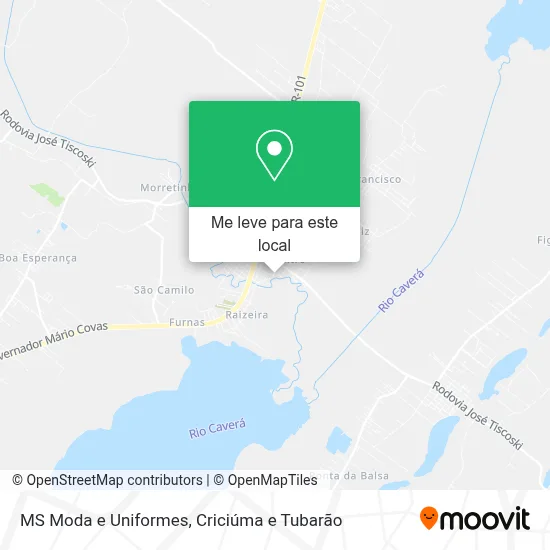 MS Moda e Uniformes mapa