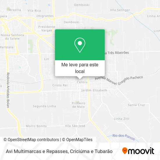 Avi Multimarcas e Repasses mapa