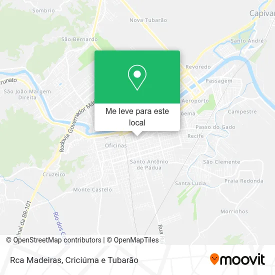 Rca Madeiras mapa