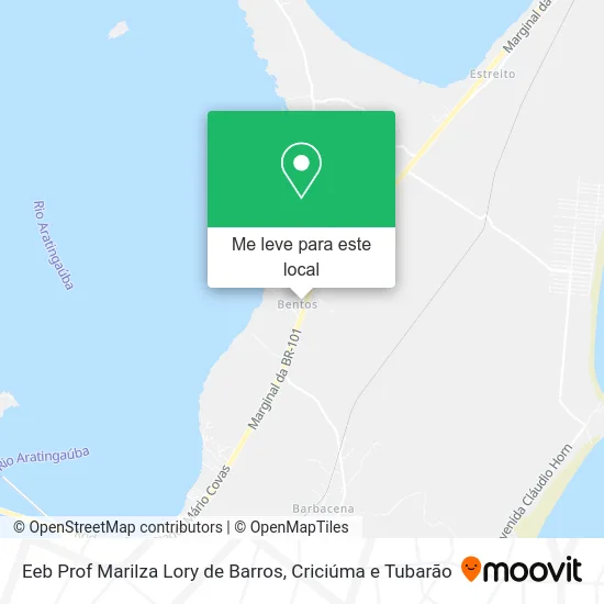 Eeb Prof Marilza Lory de Barros mapa