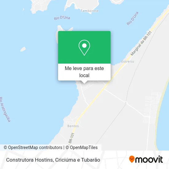 Construtora Hostins mapa