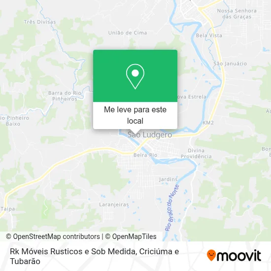 Rk Móveis Rusticos e Sob Medida mapa
