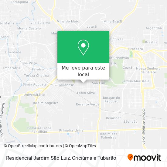 Residencial Jardim São Luiz mapa