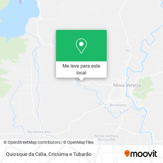 Quiosque da Célia mapa