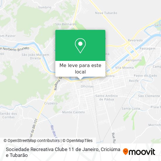 Sociedade Recreativa Clube 11 de Janeiro mapa