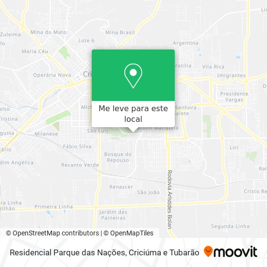 Residencial Parque das Nações mapa