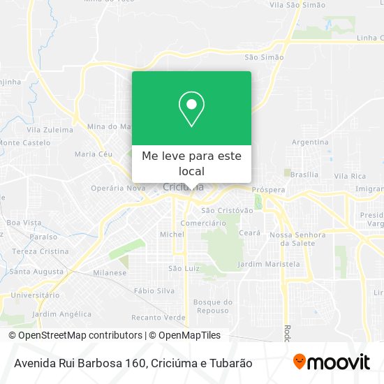 Avenida Rui Barbosa 160 mapa