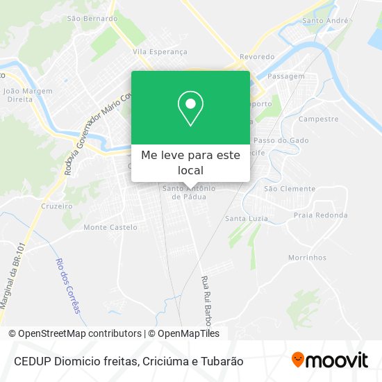 CEDUP Diomicio freitas mapa