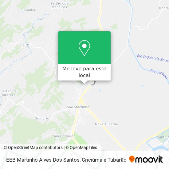 EEB Martinho Alves Dos Santos mapa