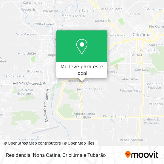 Residencial Nona Catina mapa