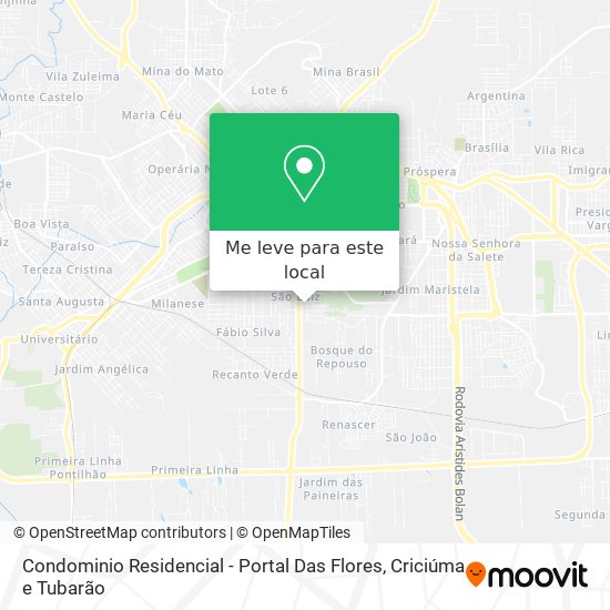 Condominio Residencial - Portal Das Flores mapa