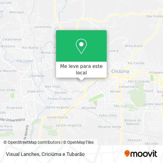 Visual Lanches mapa